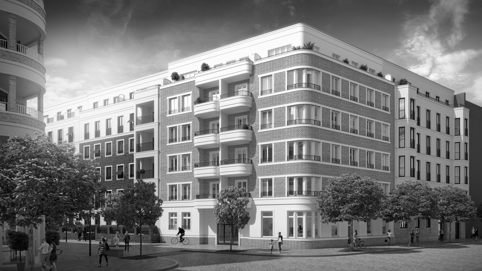 Fertigstellung Döringstraße, Döringstraße 2, Simplonstraße 42, Berlin, Rendering